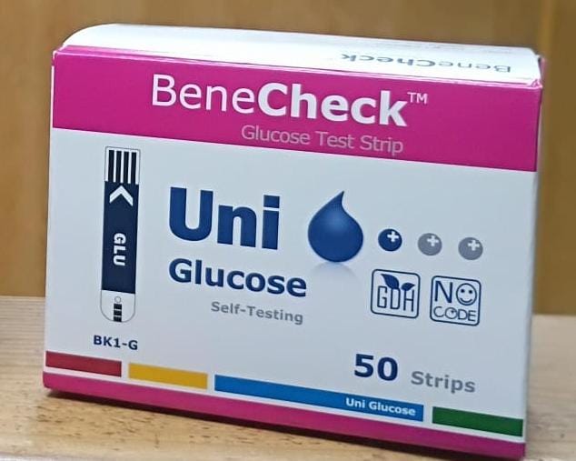 Uni Blood Glucose Strips 50